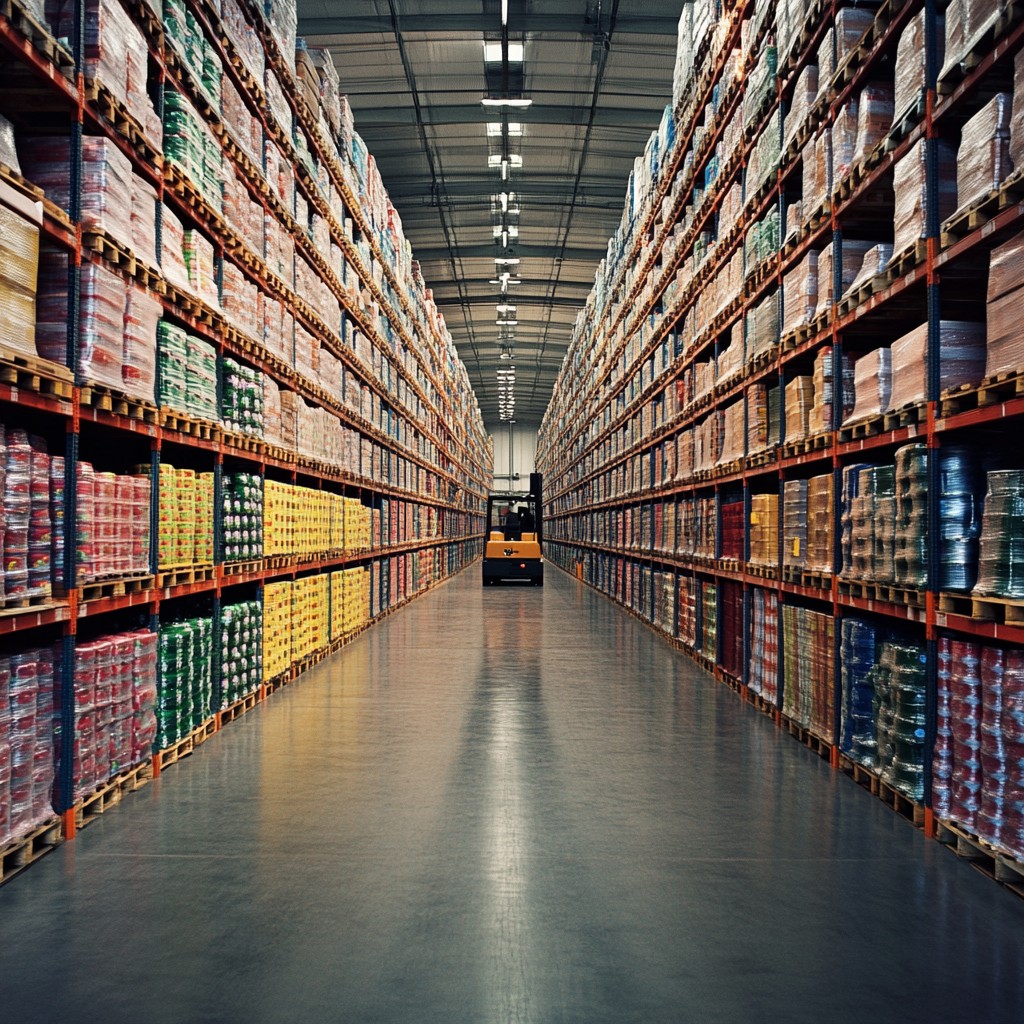 Heavy duty pallet racking