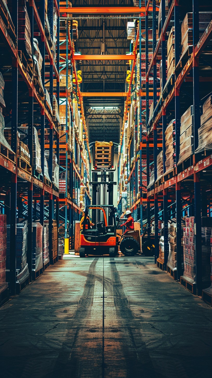Heavy duty pallet racking