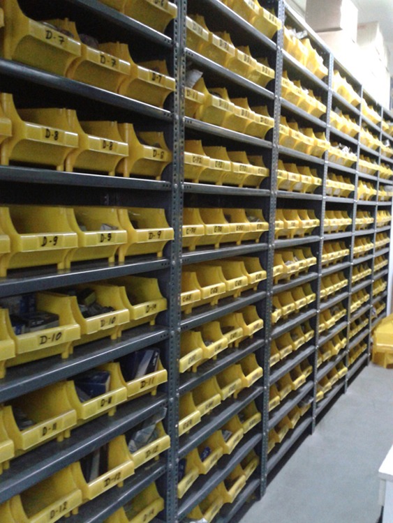 Slotted angle shelving